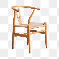 Classic wooden chair mockup