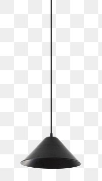 Black pendant lamp design element 