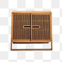 Scandinavian vintage wood cabinet design element