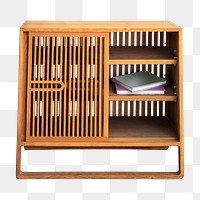 Scandinavian vintage wood cabinet design element