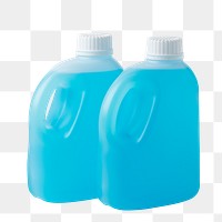 Two bottles of antibacterial hand sanitizer transparent png