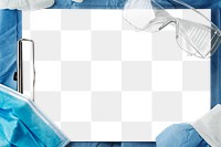 Paper clipboard on a doctor suit transparent png