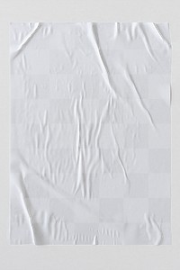 White crinkled paper design element