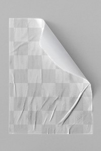 White crinkled paper design element