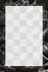 Black onyx granite square border frame with gold lining 
