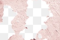 Pink aged old cracked paint design element