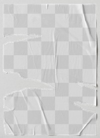 White torn paper design element