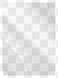 White crinkled paper design element