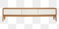 Japandi cabinet png wooden furniture mockup