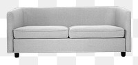 Sofa mockup png in minimal style