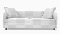 Sofa mockup png in minimal style