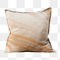 Pillow cushion png mockup in marble prints interior design