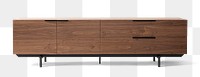 Industrial TV cabinet png wooden furniture mockup