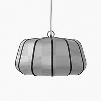 Transparent fabric png mockup lamp light fixture