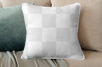 Pillow cushion cover mockup png transparent interior design