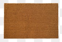 Natural door mat png mockup with design space