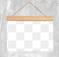 Blank calendar png mockup on a wall