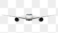 3D aircraft png clipart, realistic vehicle on transparent background