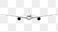 Flying airplane png sticker, 3D vehicle on transparent background