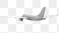 3D aircraft png, air transportation, realistic vehicle on transparent background