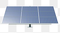 Solar panel png 3D clipart, sustainable electricity source on transparent background