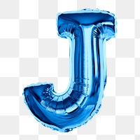 J alphabet png clipart, letter balloon, transparent background