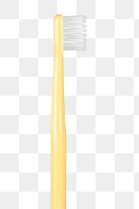 Small yellow toothbrush transparent png
