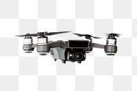 Flying black drone transparent png