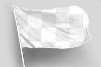 Waving flag on a gray background