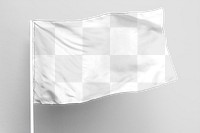 Waving flag on a gray background