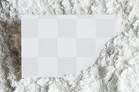 White business card design element