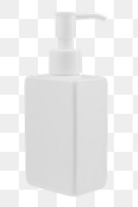 Blank white pump bottle design element