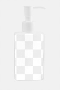 Blank white pump bottle design element