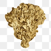 Gold natural coral design element