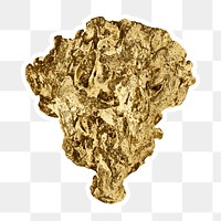 Gold natural coral design element