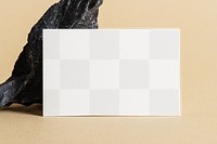 White business card design element