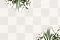 Fresh palm leaves background png