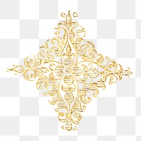 Medieval gold emblem png badge symbol