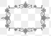 Filigree victorian frame border png