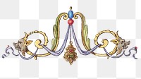 Victorian emblem ornamental png decorative