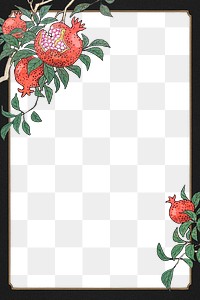 Pomegranate border frame design element