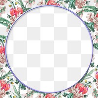 Vintage floral frame design element