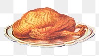 Vintage roast duck design element