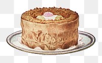 Vintage hand drawn simnel cake design element