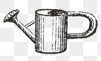 Old png water pot hand drawn illustration