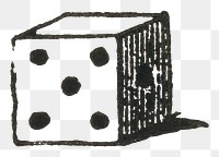 Engraving png dice vintage icon drawing
