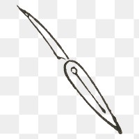 Engraving png paper knife vintage icon drawing