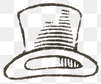 Old png hat hand drawn illustration