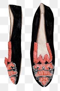 Vintage png dancing slippers, remixed from artwork by Ann Gene Buckley