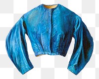 Vintage blue blouse png, remix from artwork by Fred Hassebrock